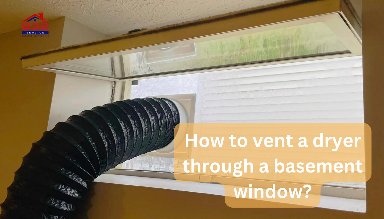 how to vent a dryer through a basement window