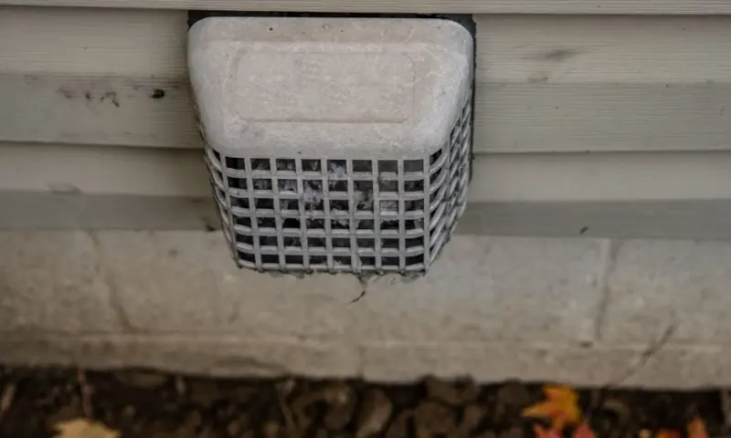 dryer vent with dirty outdoor